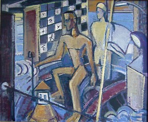 Öl auf Leinen, 1984/86, 90x110 cm