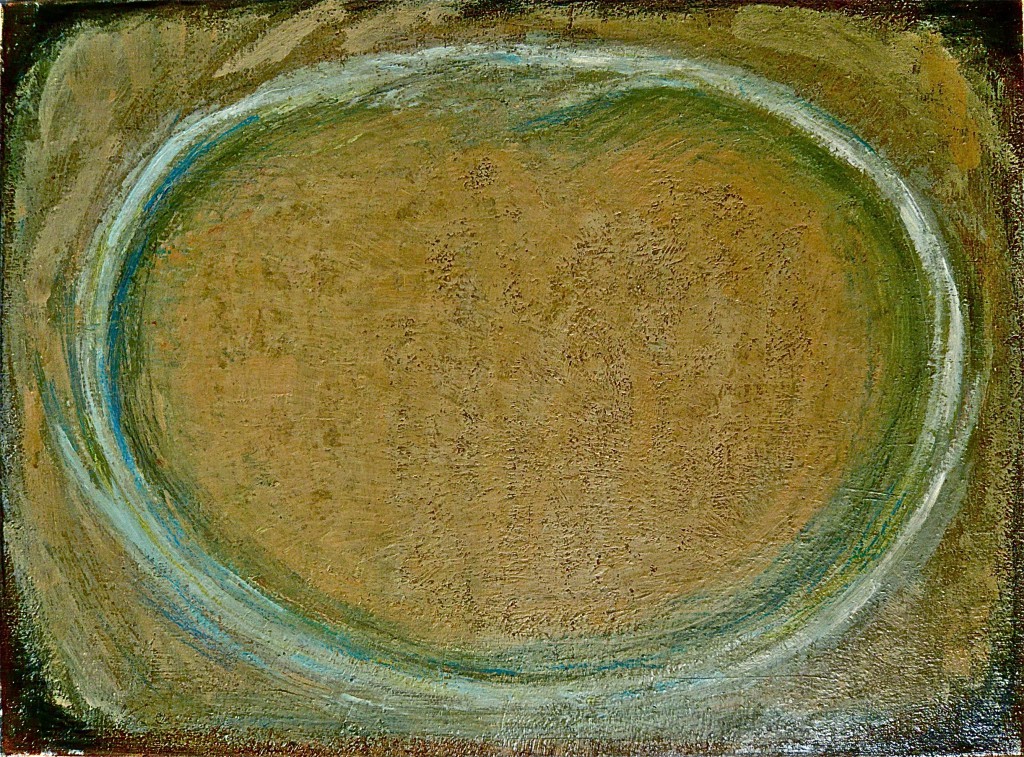 K.Sskrowski, 2011,-Ellipse (Aufschlag)-,Öl auf Leinwand