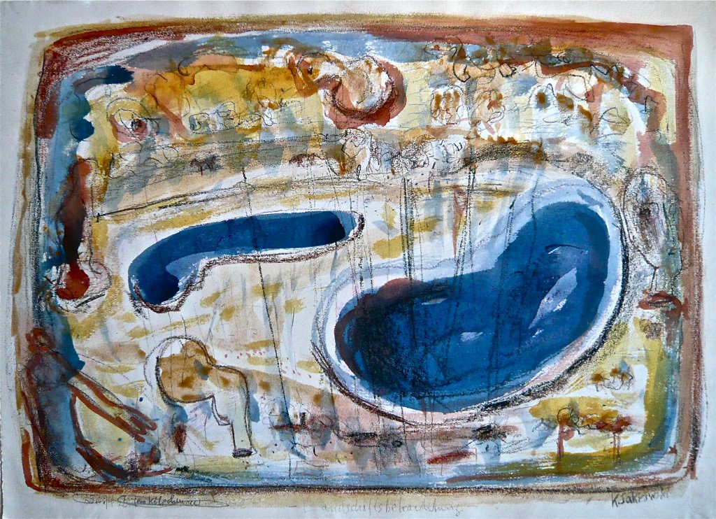 K.S., 1994, Mischtechnik auf Aquarellpapier, 47x66 cm