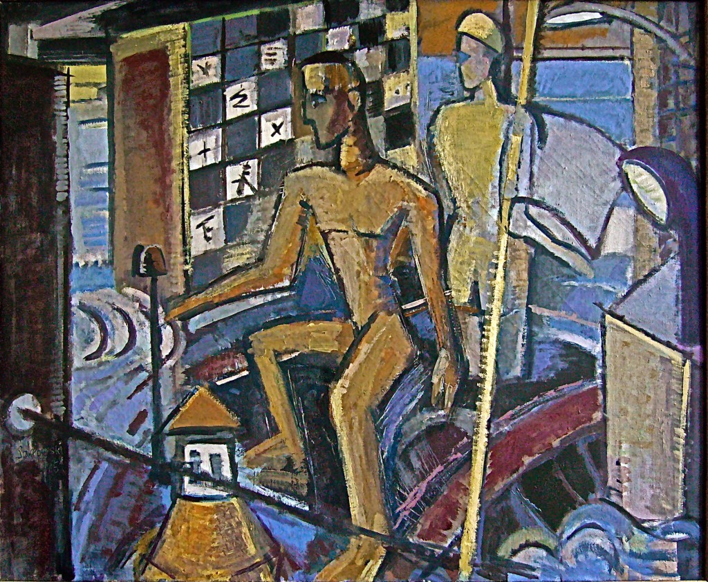 K.S.,1984/86, Öl auf Leinen,  90x110 cm
