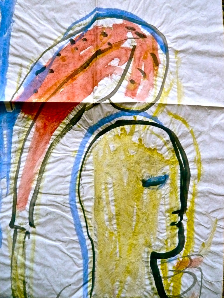 -Rote Blüte-, K.S.,1992, Leporello, Detail2